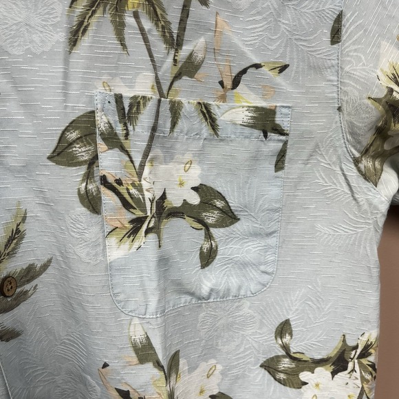 Vintage Panama Jack Men's Large Hawaiian Floral Button-Up Shirt - Picture 3 of 7